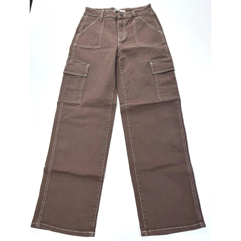 Women's SO Goods For Life Brown Hi Rise Cargo Pants Size 3/26W